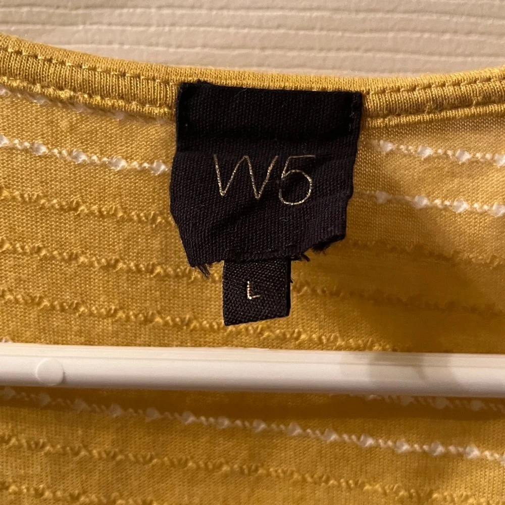 W5 Mustard Striped Tee